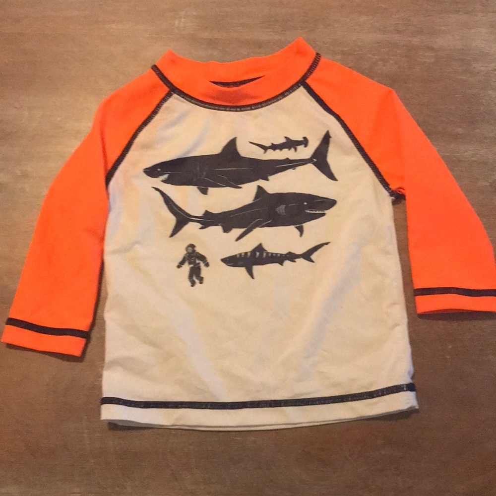 Shark kids sun shirt 6-9 months